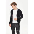 New Fashion V Neck 100% Algodão Cardigan Men